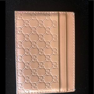 Gucci card holder wallet Peach